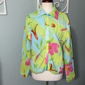 RARE Like new UBU Reversible Crinkle Jacket